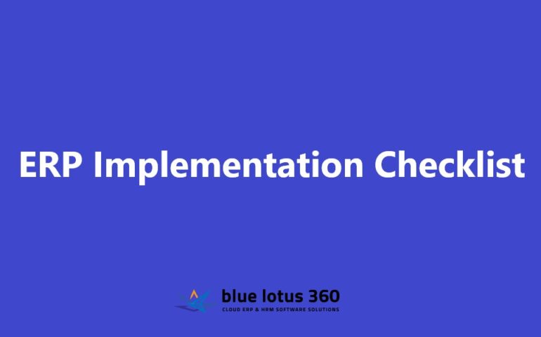 ERP Implementation Checklist