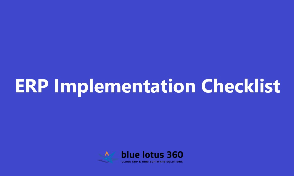 ERP Implementation Checklist