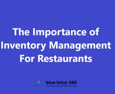 Inventory Management For Restaurants