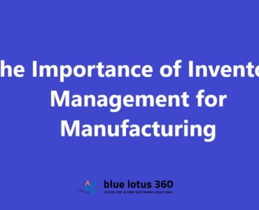 Inventory Management for Manufacturing